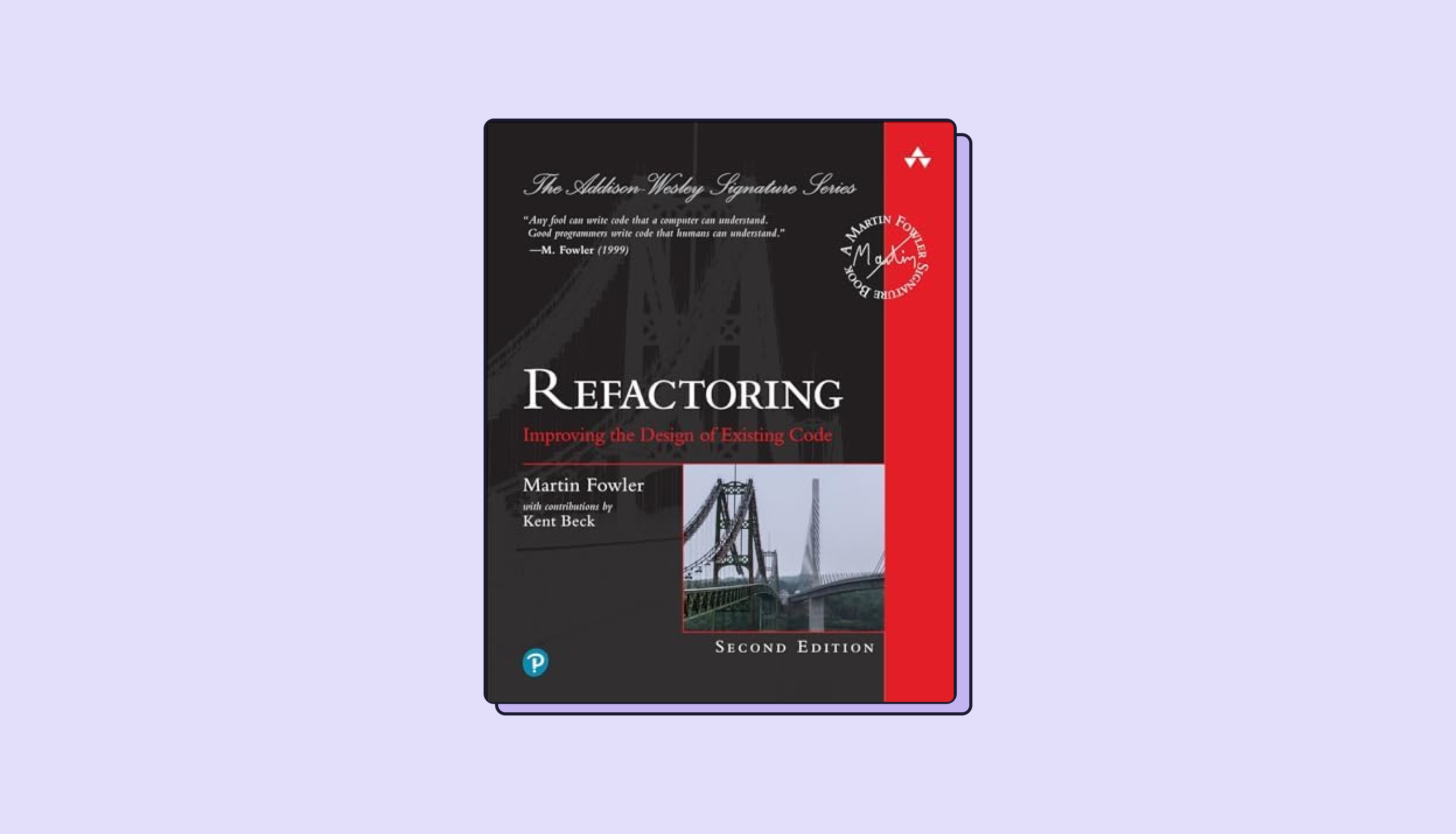 An image of the Refactoring book