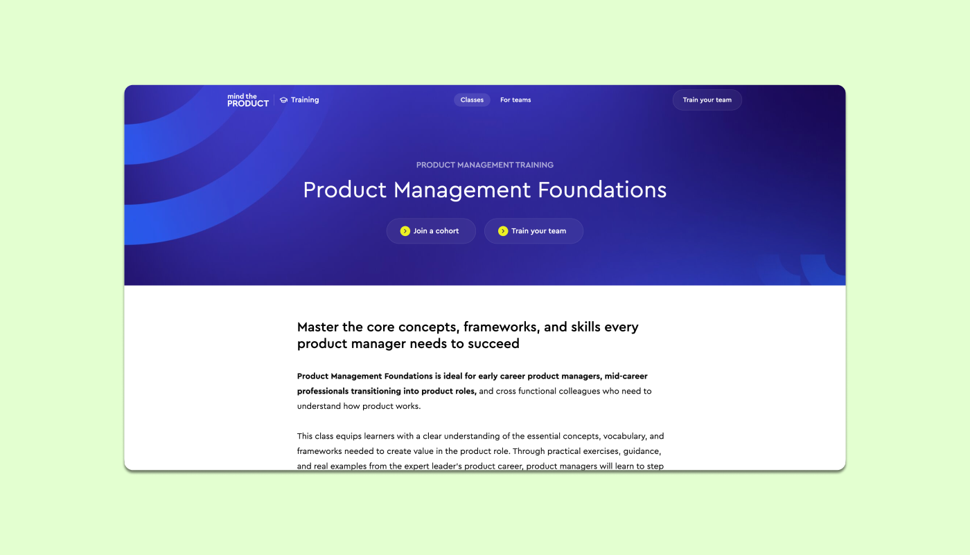 Mind the Product website screenshot